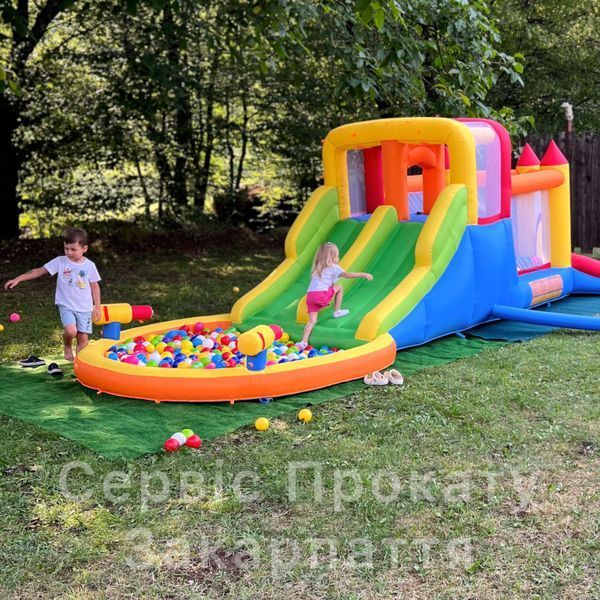 Надувний Атракціон ✌️" Double Racing Slide "🛝 100405 фото