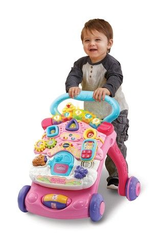 Ходунки - штовханці Vtech Sit-To-Stand pink 57 фото